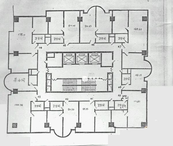 南京东路上海物资大厦174平米写字楼出租