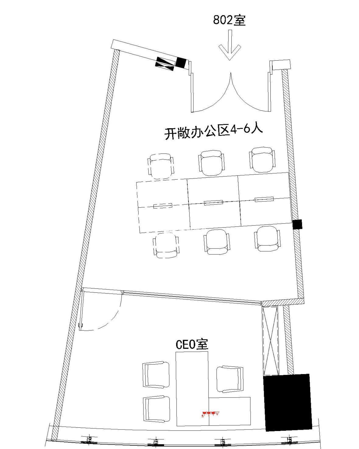 上海南站中星城81平米写字楼出租