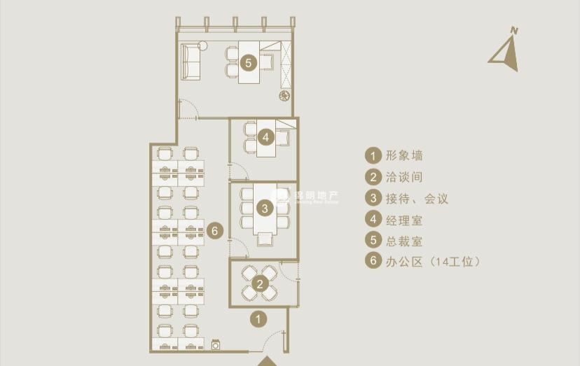 田林百丽国际广场169平米写字楼出租