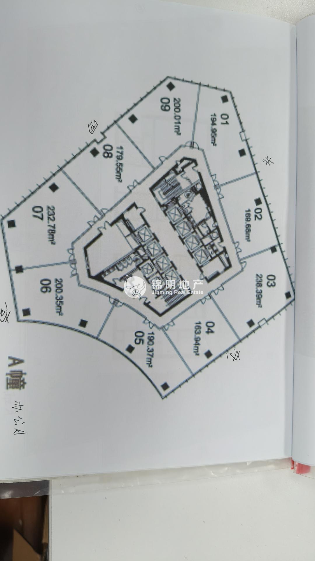 世博滨江绿地海外滩170平米写字楼出租