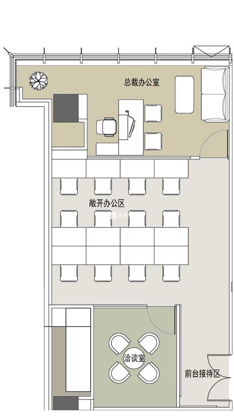 徐汇滨江灿星大厦131平米写字楼出租