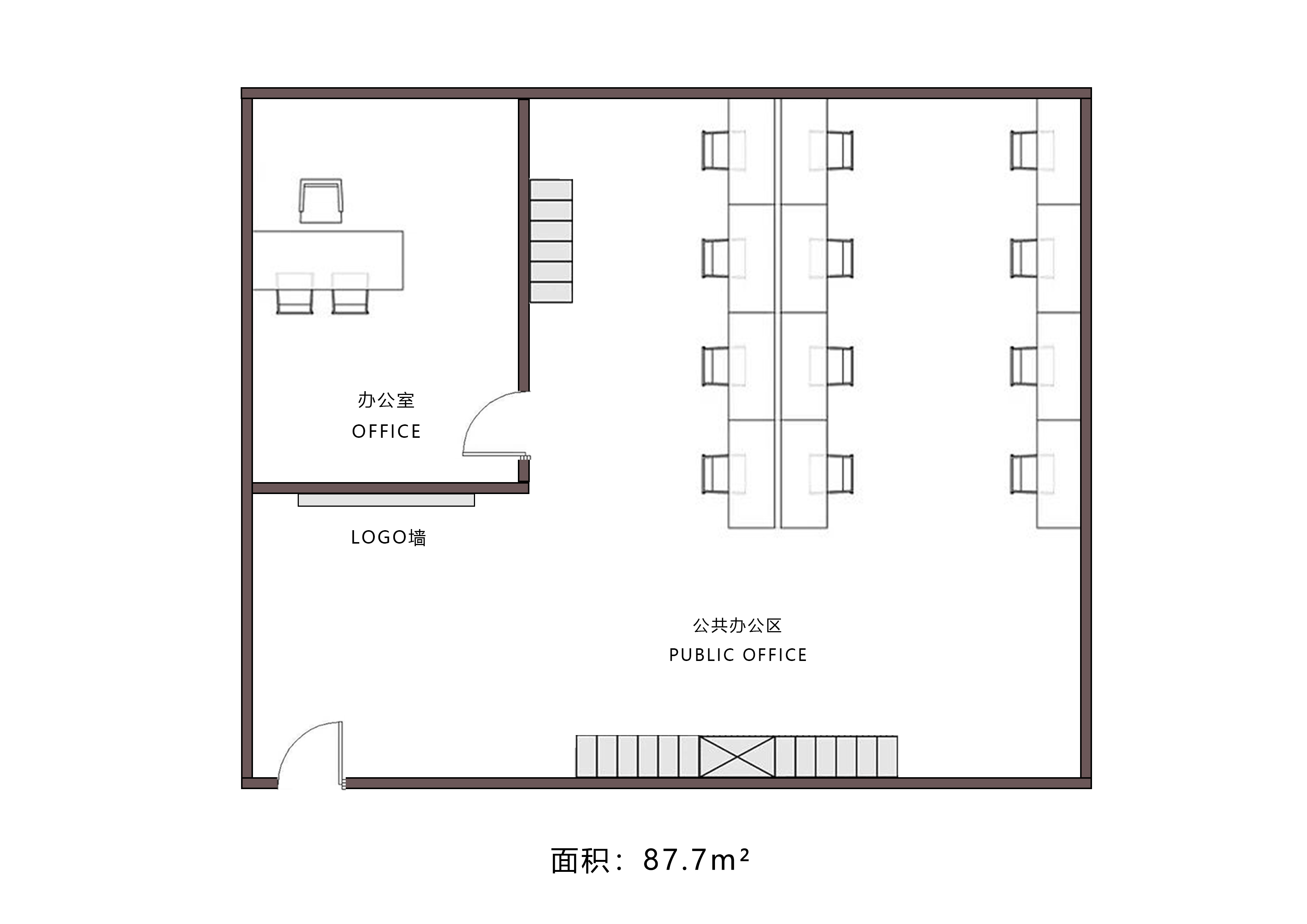 江桥慧创国际90平米写字楼出租