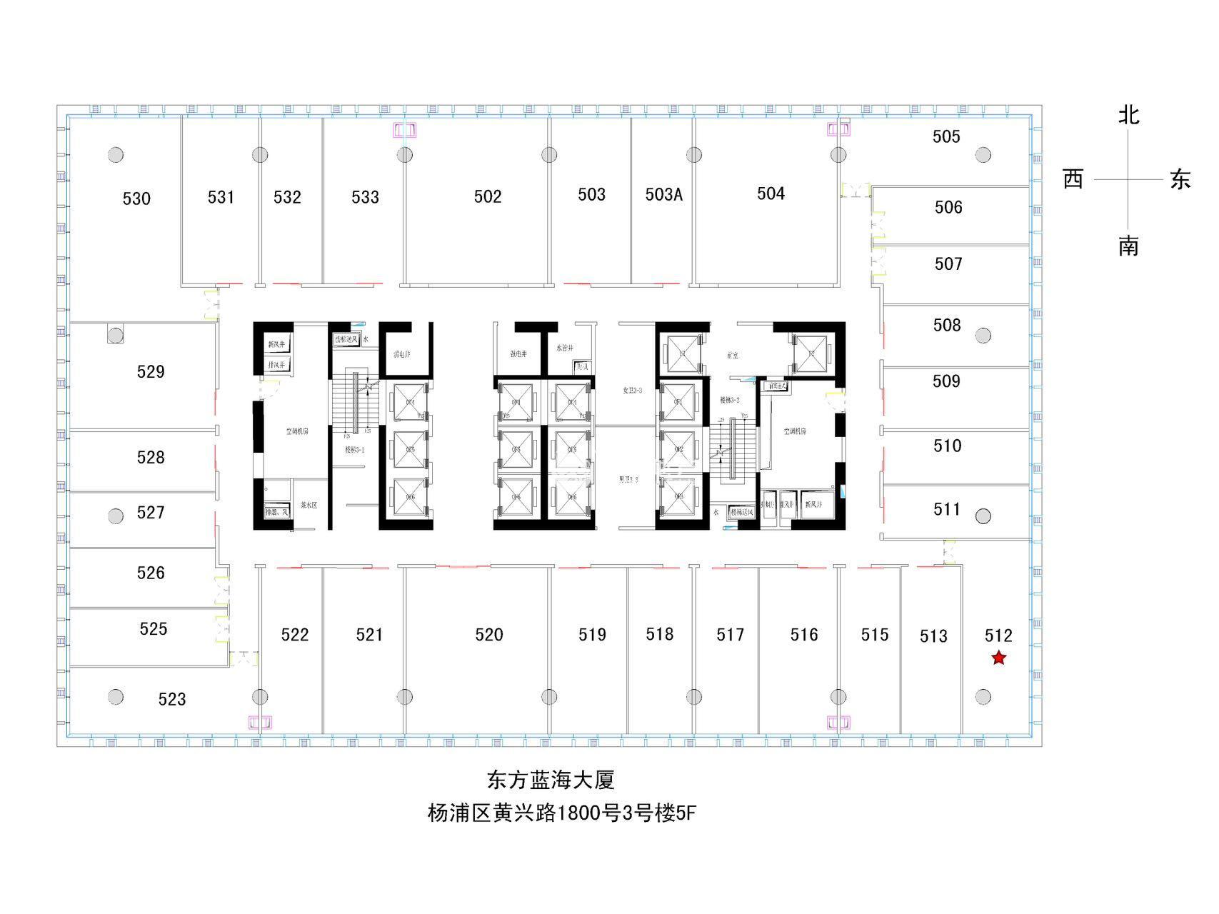 黄兴公园东方蓝海国际广场75平米写字楼出租