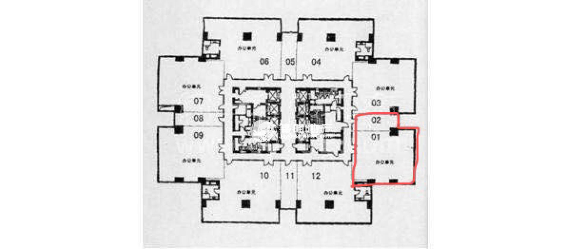 徐家汇圣爱大厦238平米写字楼出租