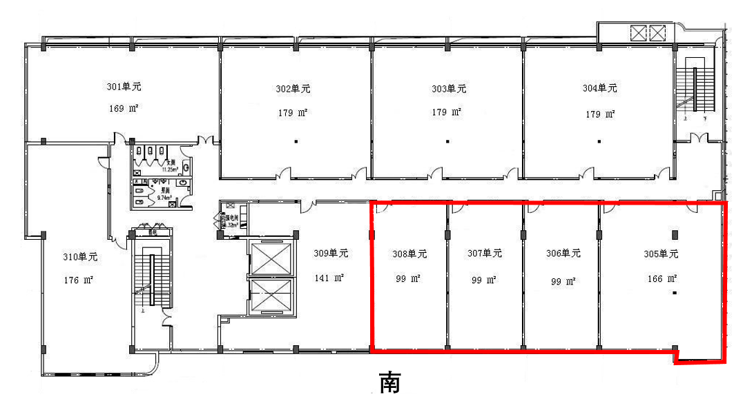 徐家汇申通信息广场68平米写字楼出租