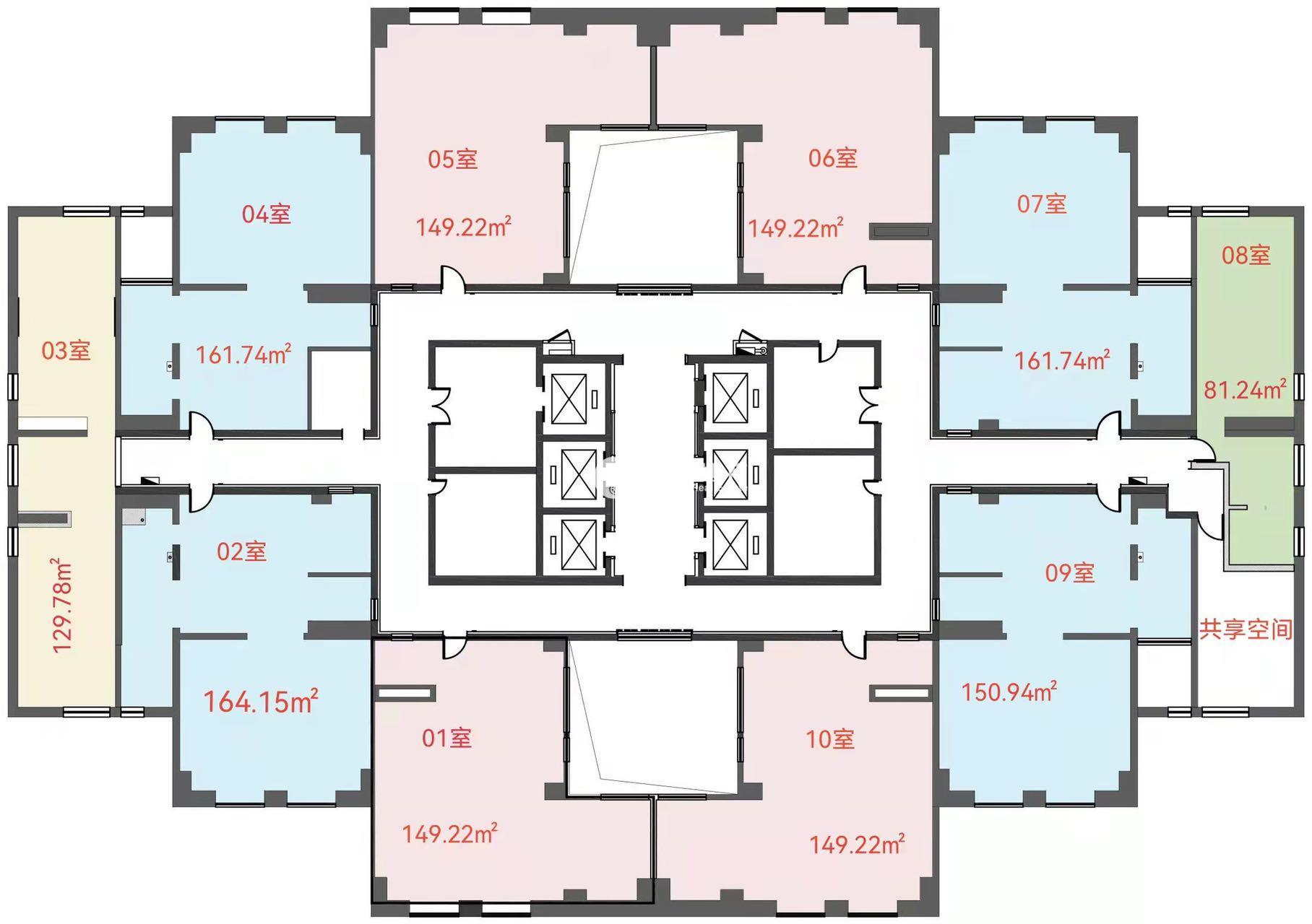 曹杨中联大厦173平米写字楼出租