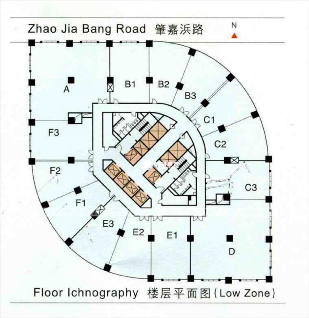 徐家汇均瑶国际广场129平米写字楼出租