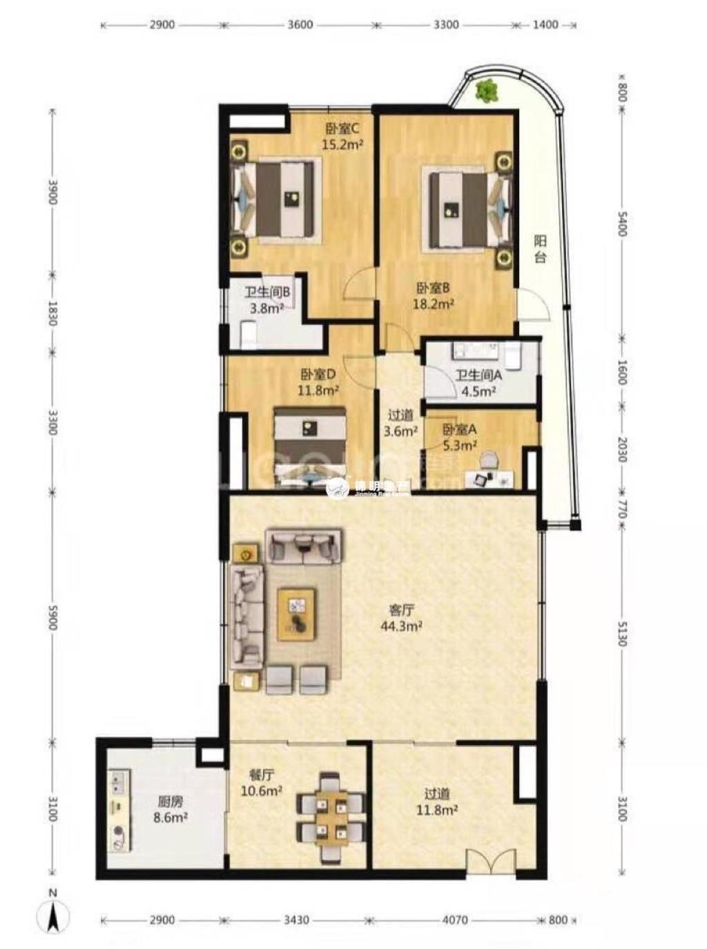 南京西路振安广场（恒安大厦）205平米写字楼出租