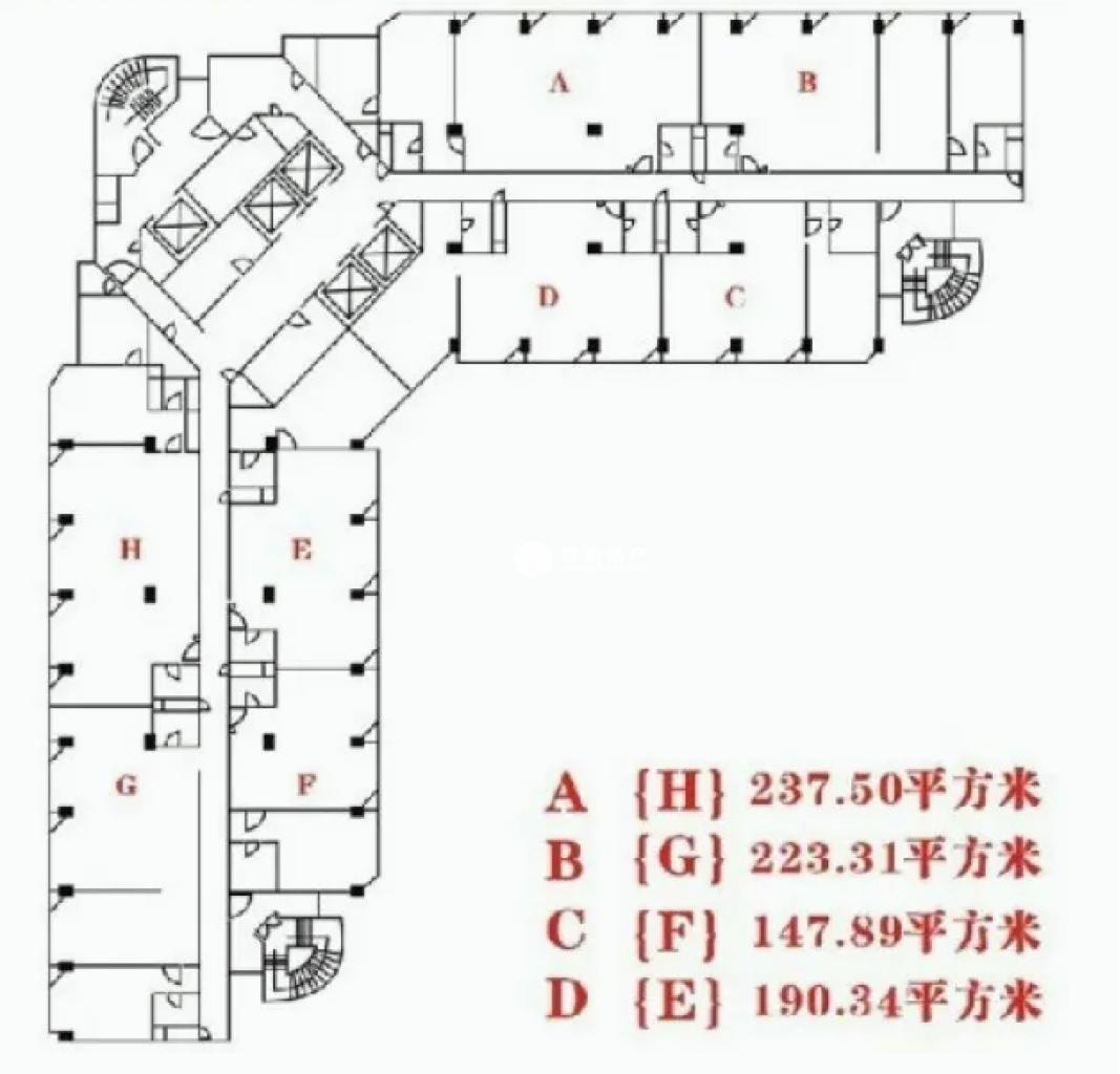 四川北路永融企业中心223平米写字楼出租