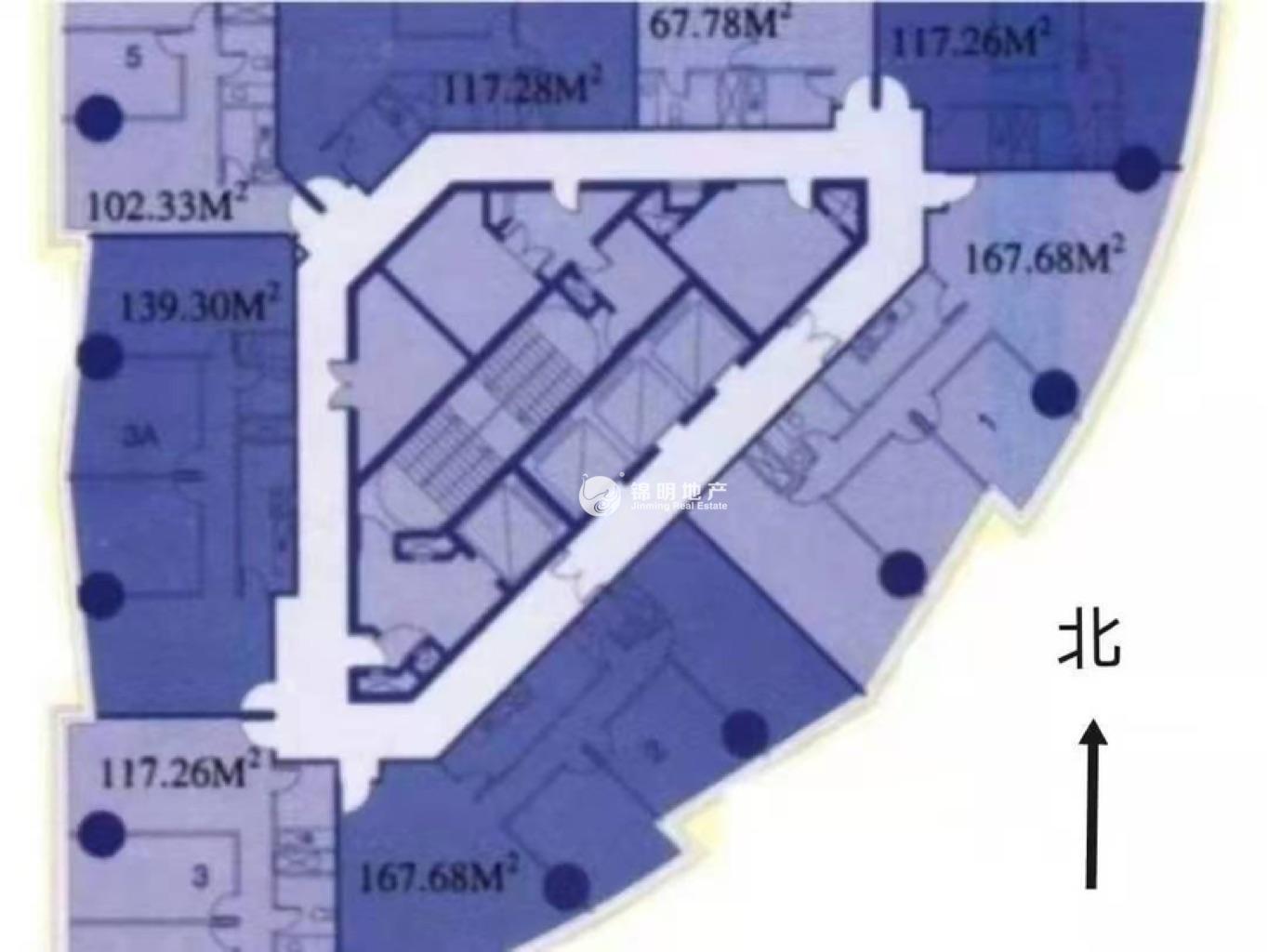 静安寺环球世界大厦68平米写字楼出租