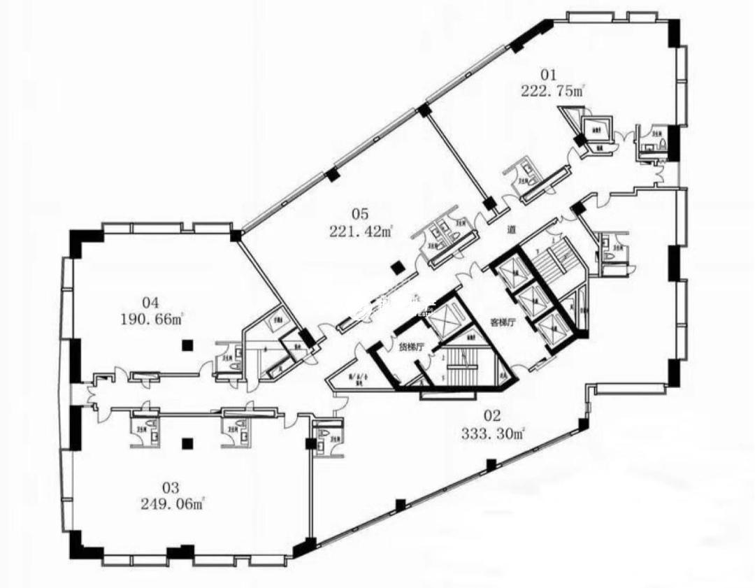 豫园香港名都190平米写字楼出租