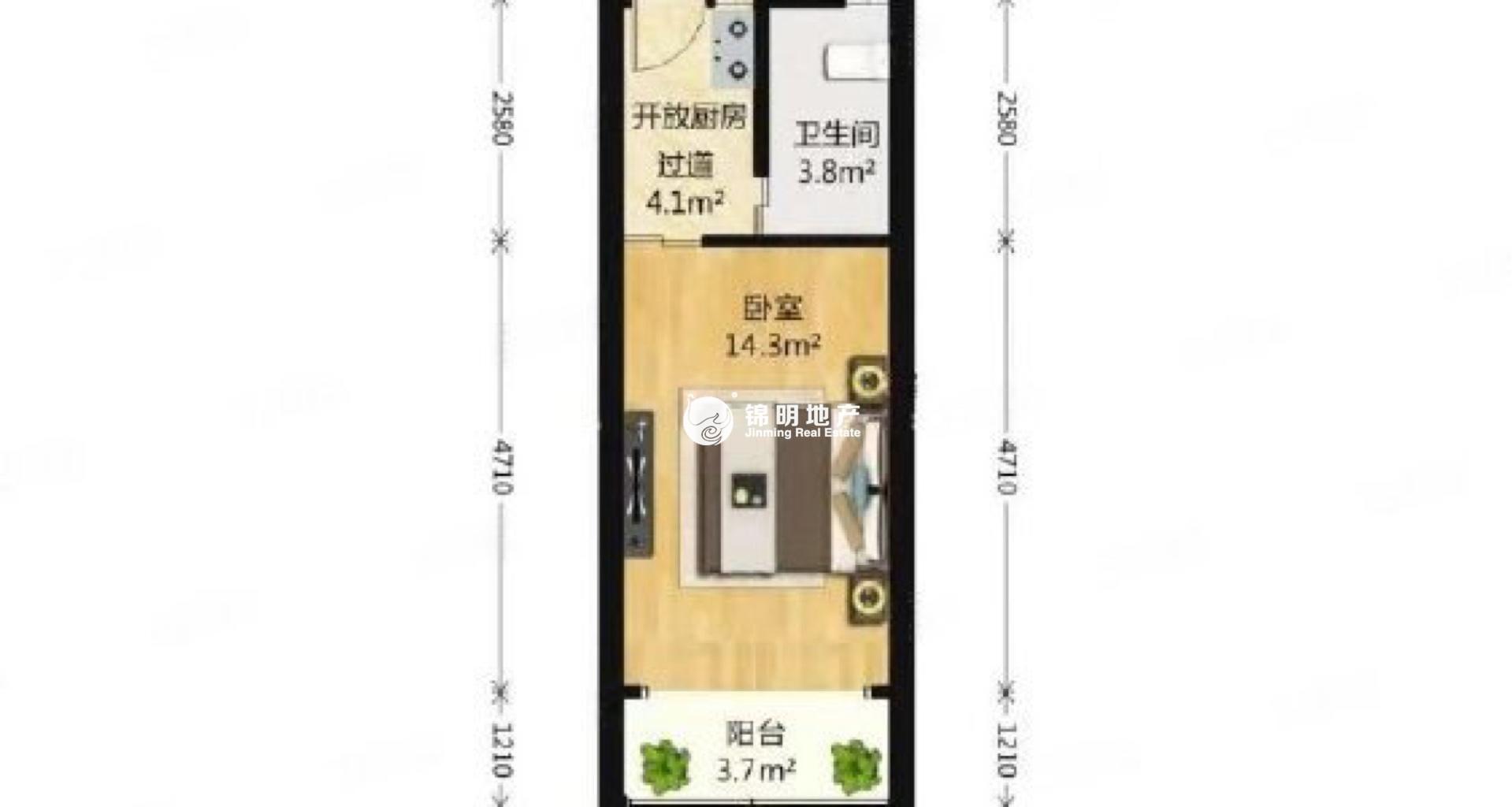 中山公园新时空国际商务广场60平米写字楼出租