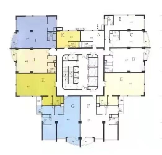 长寿路悦达国际大厦95平米写字楼出租