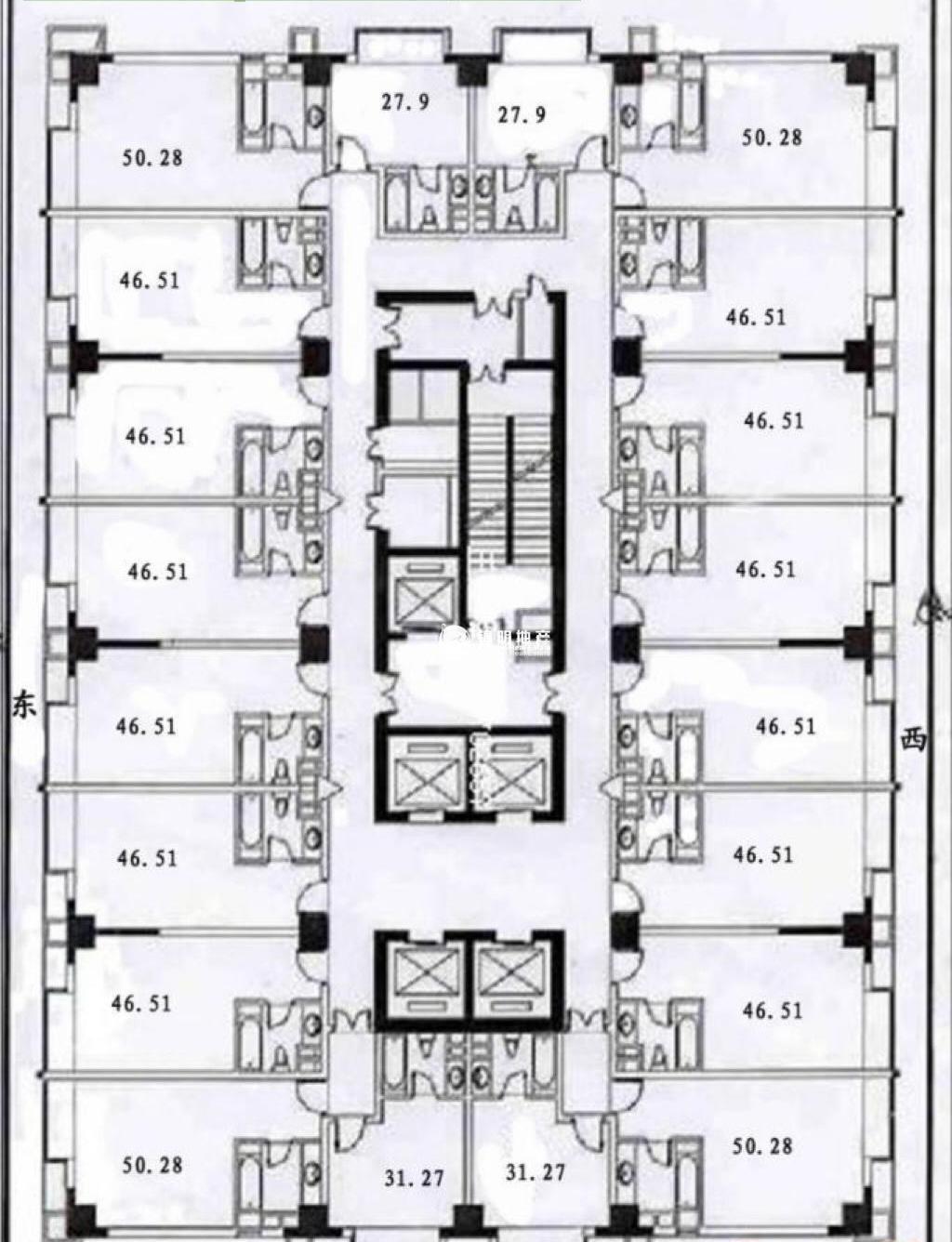万体馆徐汇商务大厦48平米写字楼出租