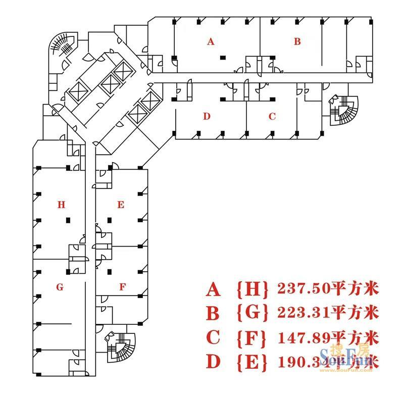 四川北路永融企业中心148平米写字楼出租
