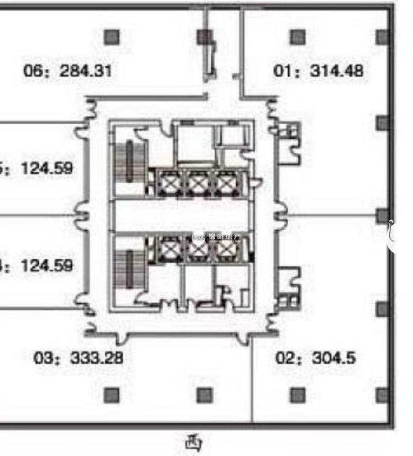 潍坊中融恒瑞国际大厦280平米写字楼出租