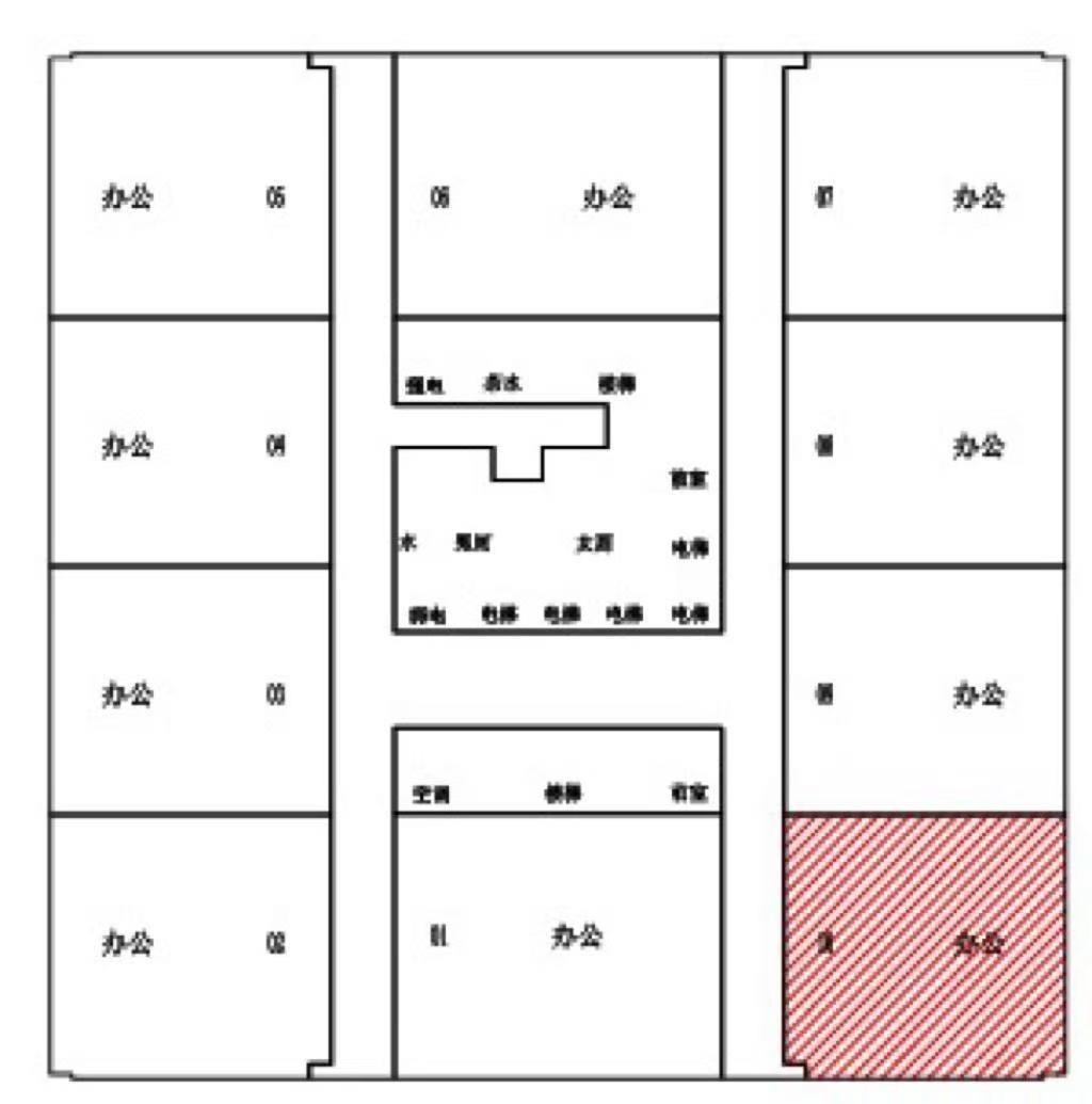 五角场五角丰达商务广场139平米写字楼出租