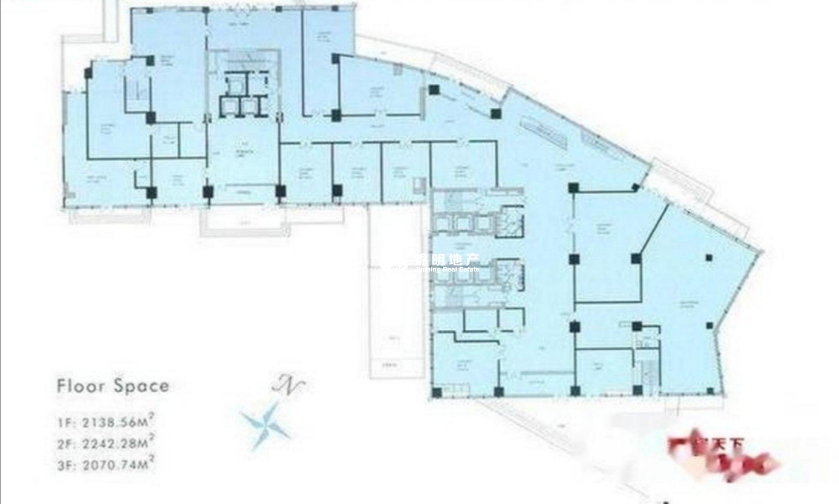 新华路首信银都国际广场88平米写字楼出租