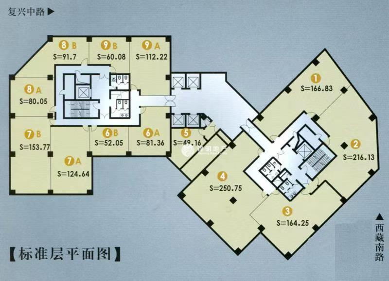 老西门申能国际大厦60平米写字楼出租
