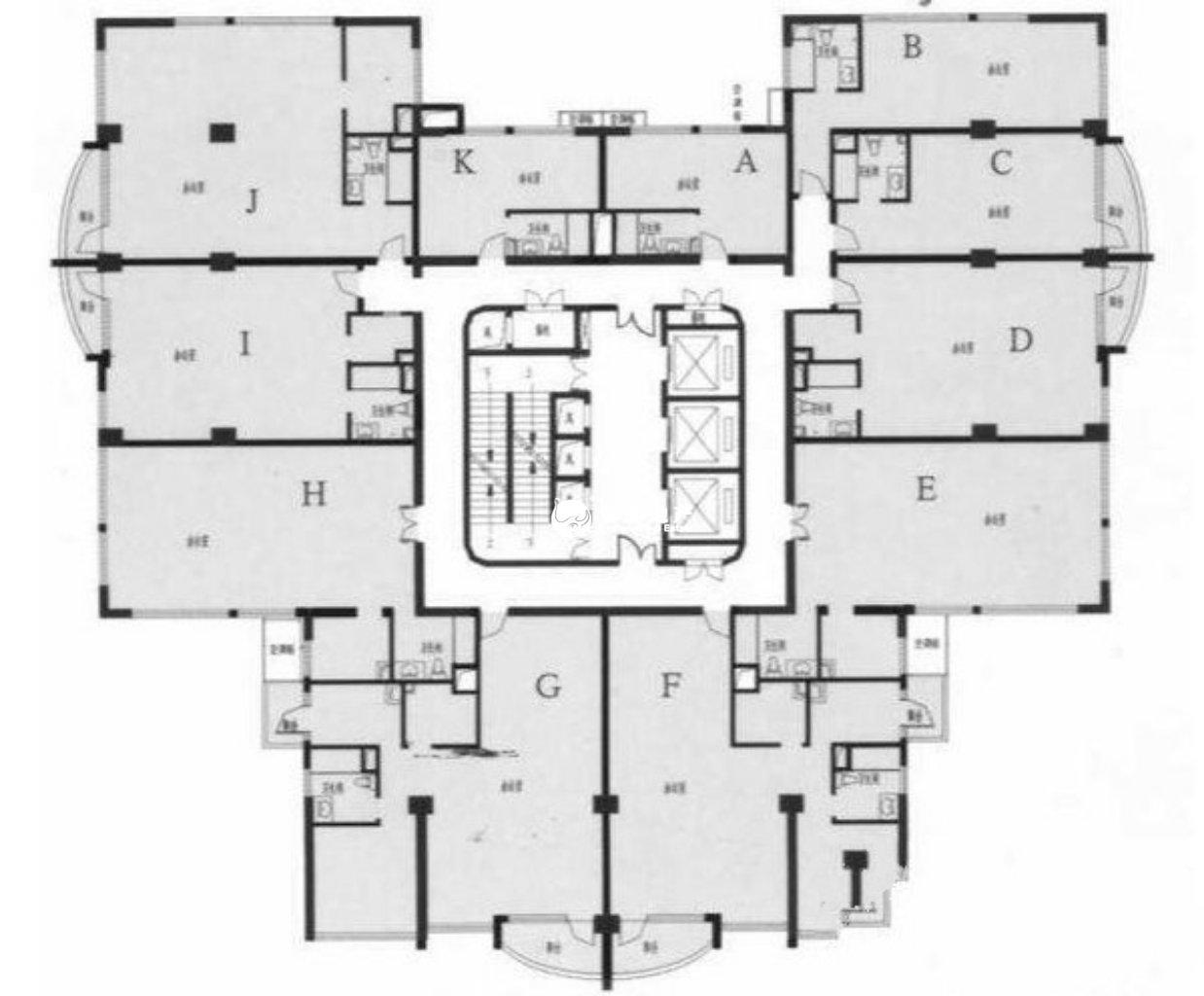 长寿路悦达国际大厦95平米写字楼出租