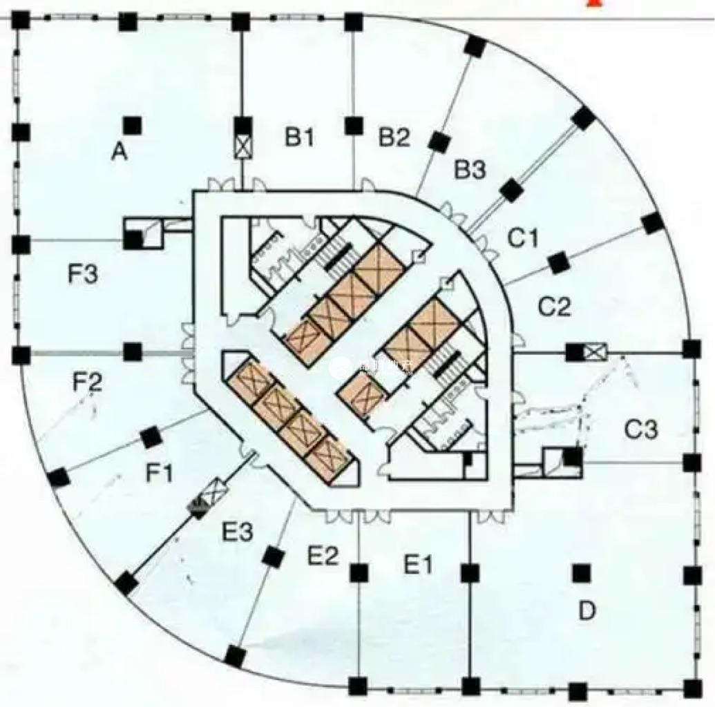 徐家汇均瑶国际广场353平米写字楼出租