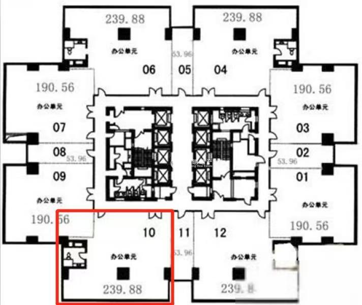 徐家汇圣爱大厦295平米写字楼出租
