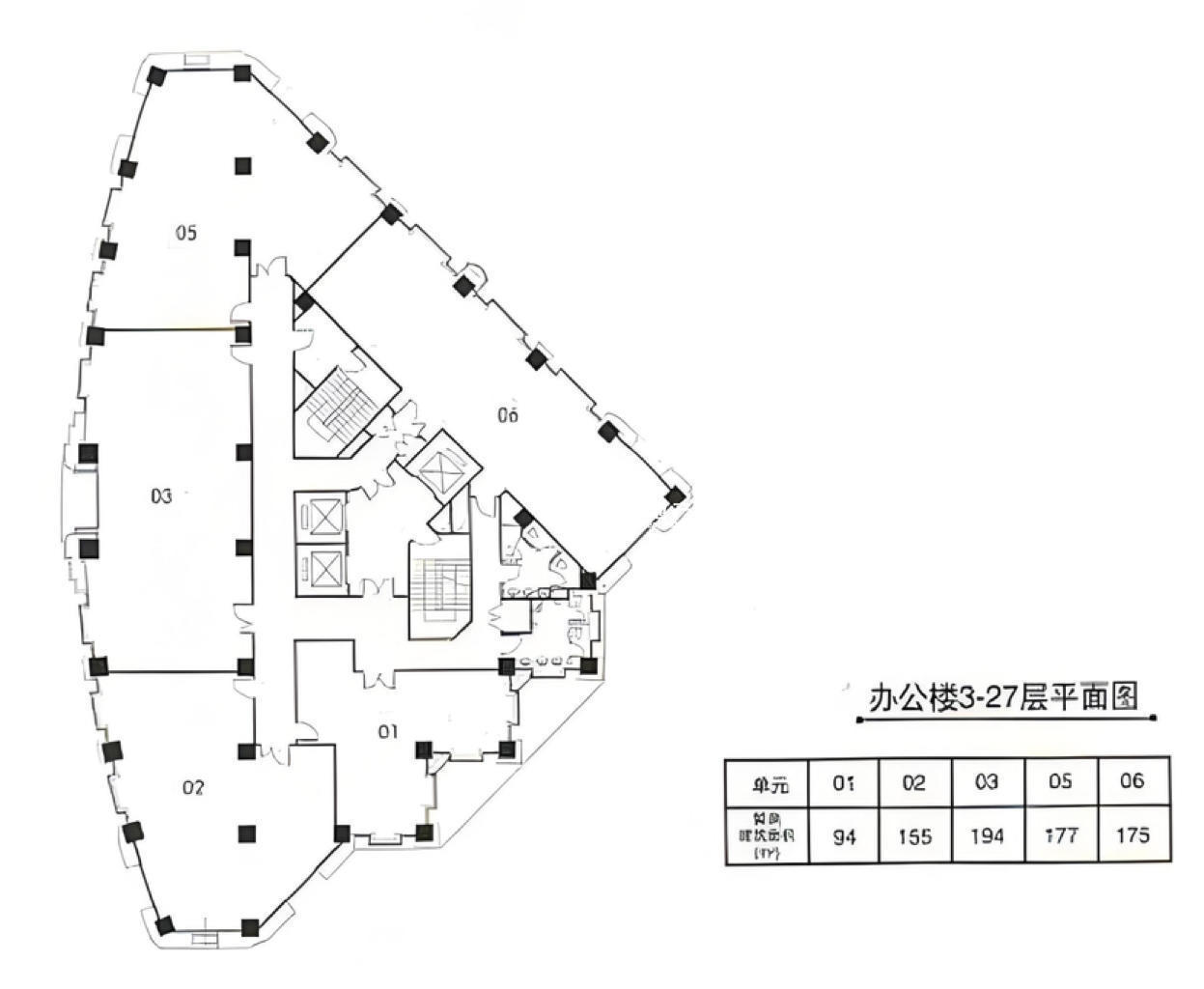 虹桥现代广场94平米写字楼出租