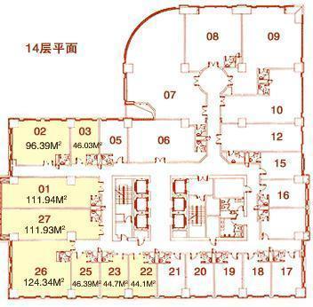 长寿路财富时代大厦119平米写字楼出租