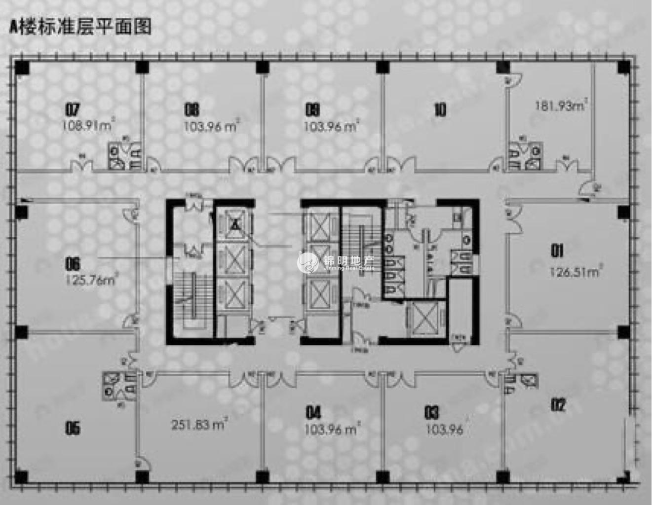 周家嘴路北美广场150平米写字楼出租