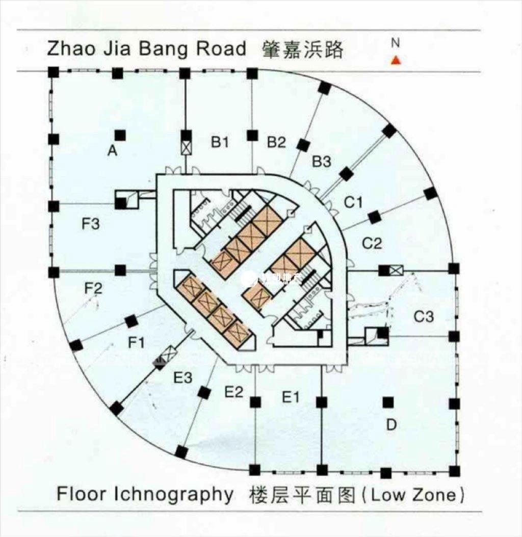 徐家汇均瑶国际广场355平米写字楼出租