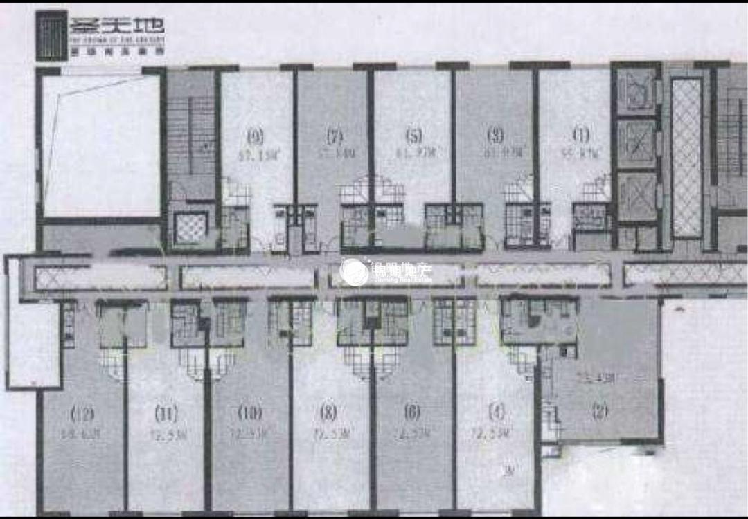 长寿路圣天地商务楼57平米写字楼出租