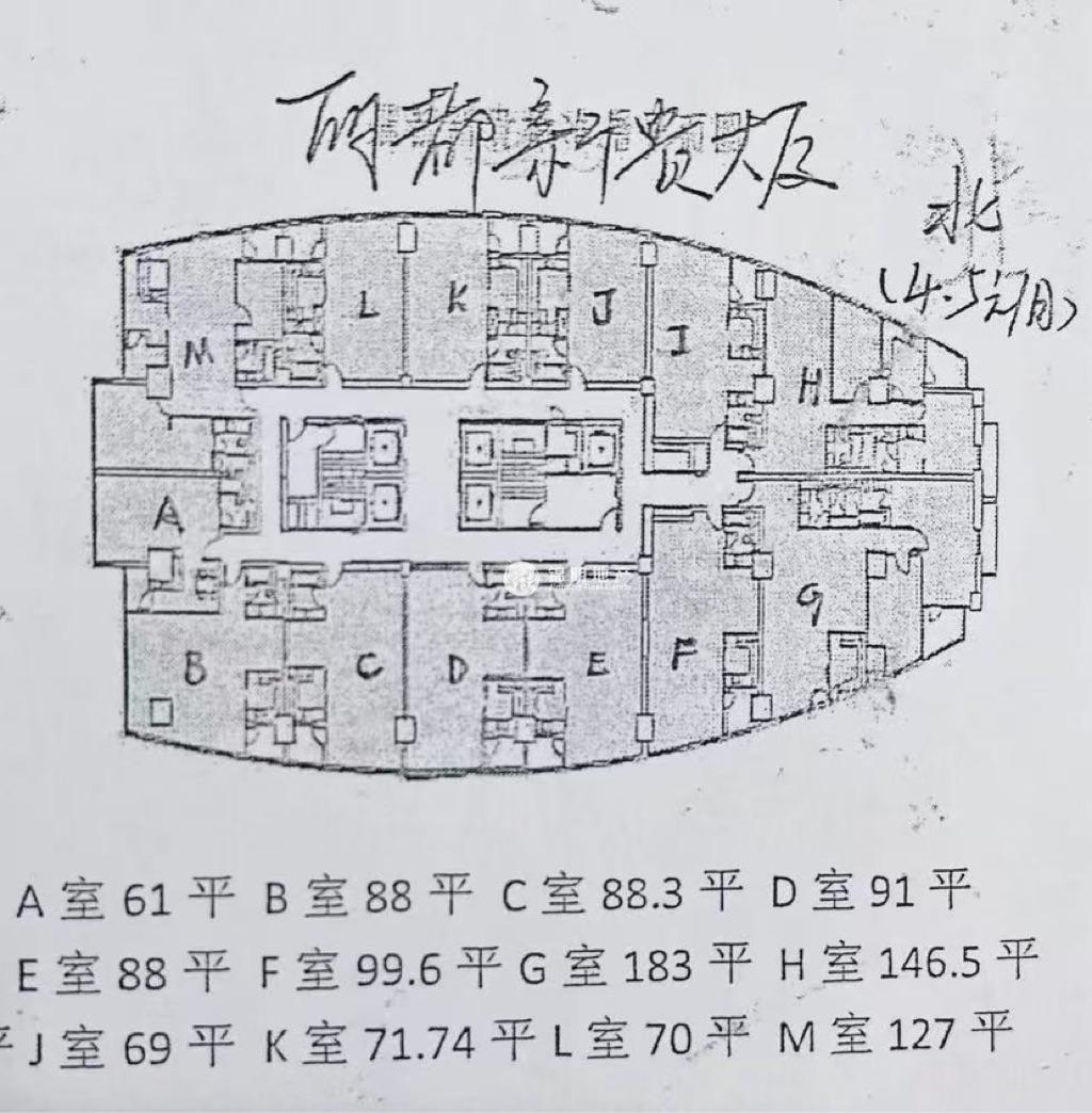 南京西路丽都新贵88平米写字楼出租