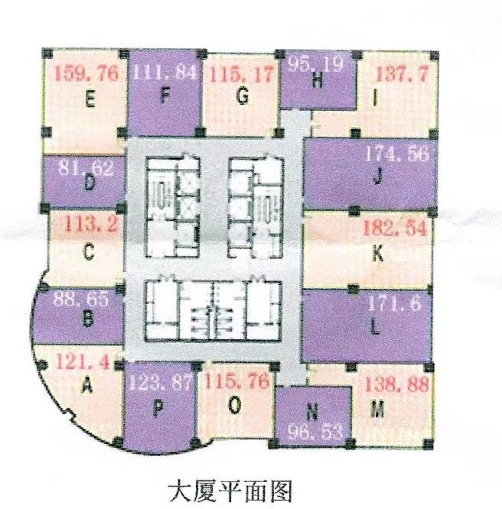 淮海中路恒积大厦98平米写字楼出租