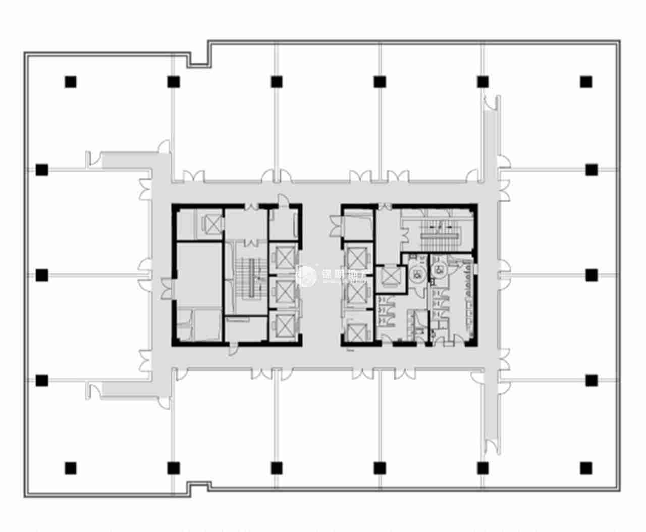 龙华上海绿地中心一期270平米写字楼出租