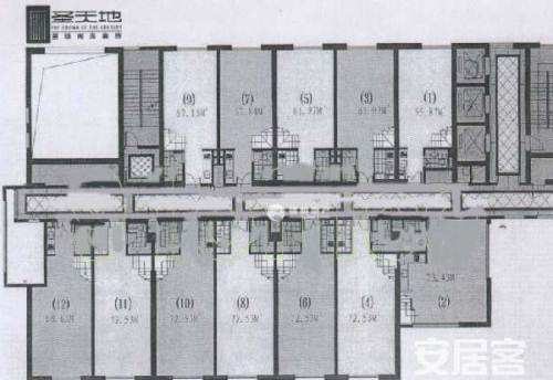 长寿路圣天地商务楼67平米写字楼出租