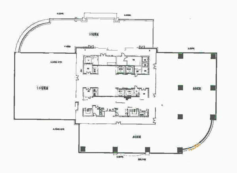 中山公园兆丰广场479平米写字楼出租