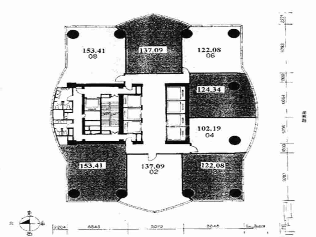 人民广场科技京城大厦132平米写字楼出租