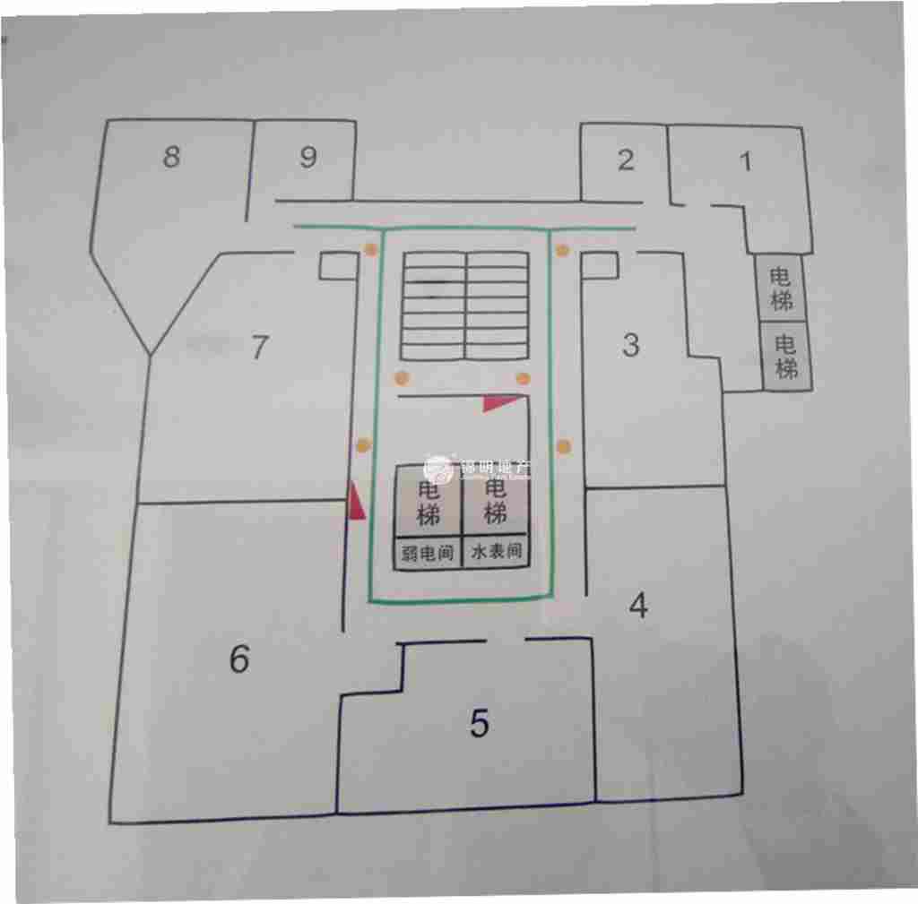 老西门万事利大厦106平米写字楼出租