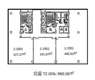 真如中骏天悦中心350平米写字楼出租