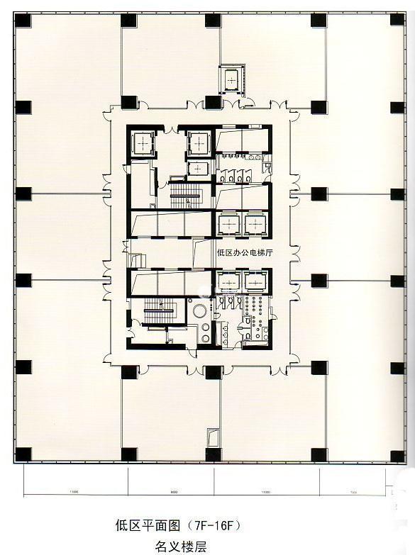 中山公园龙之梦丽晶大厦500平米写字楼出租