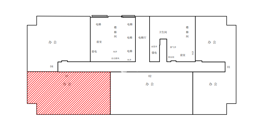 五角场保辉国际大厦400平米写字楼出租