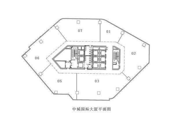 徐家汇中城国际大厦330平米写字楼出租