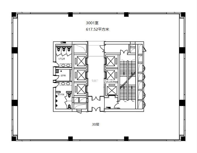 南京西路东方投资大厦500平米写字楼出租