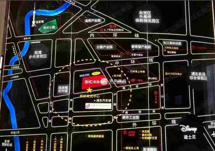 北蔡BHC中环中心305平米写字楼出租