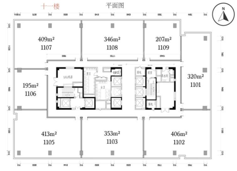 长风浙铁绿城长风企业中心207平米写字楼出租