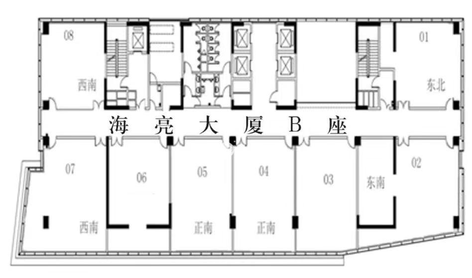 长风海亮大厦412平米写字楼出租