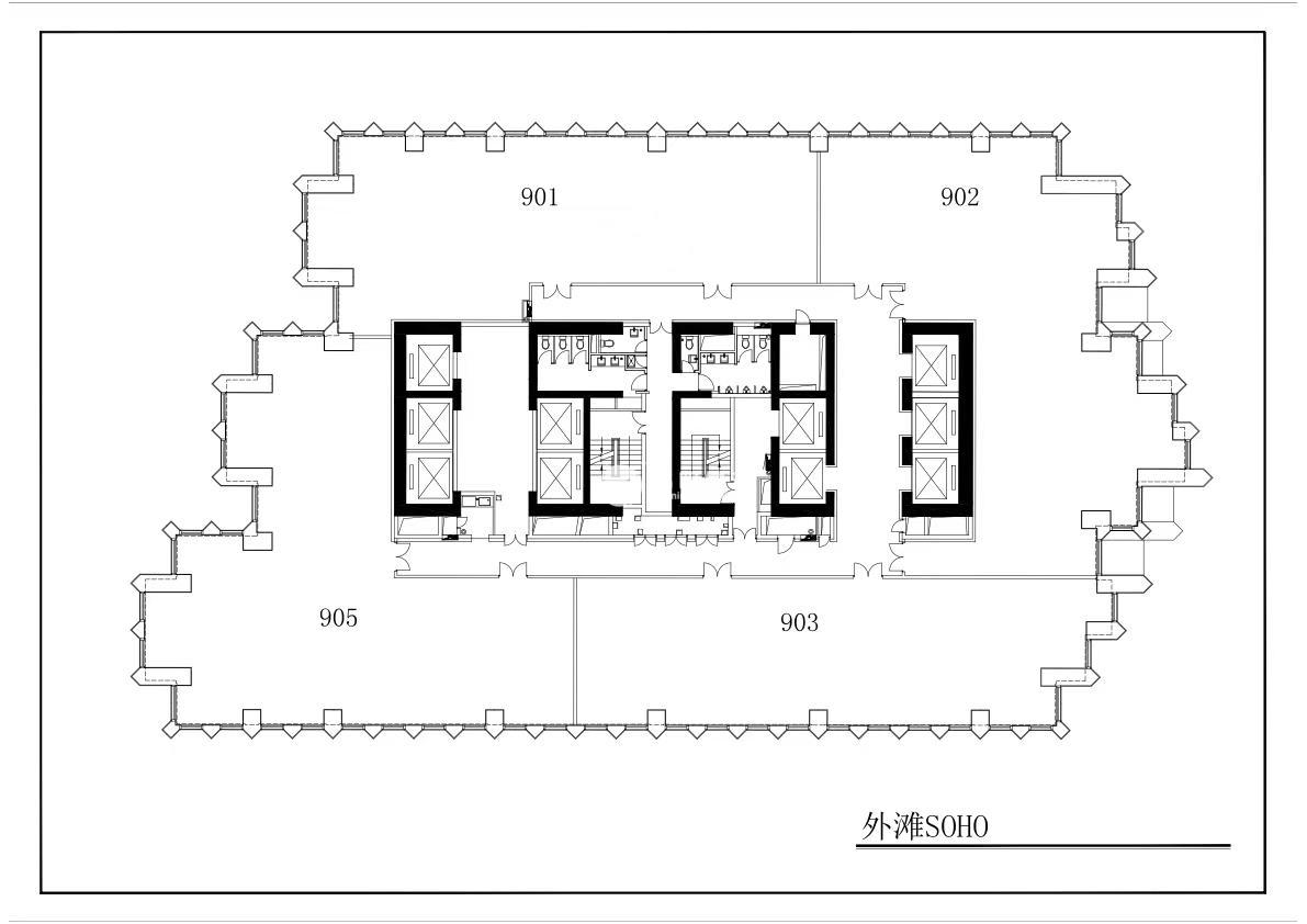 董家渡外滩SOHO430平米写字楼出租