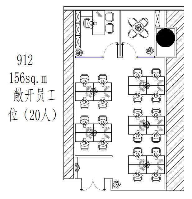 五角场合生汇156平米写字楼出租
