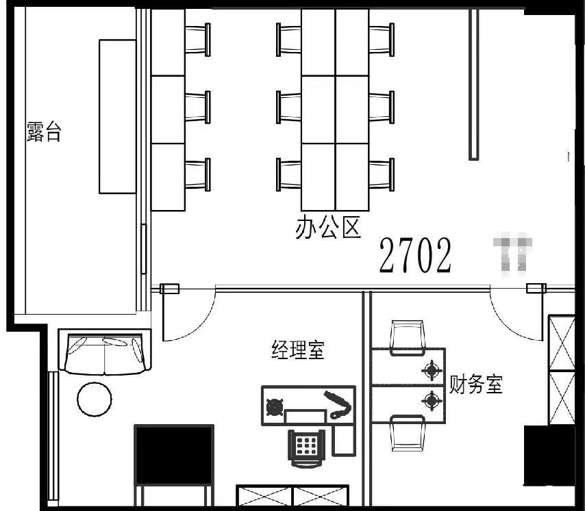 四川北路宇航大厦121平米写字楼出租