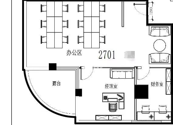 四川北路宇航大厦121平米写字楼出租